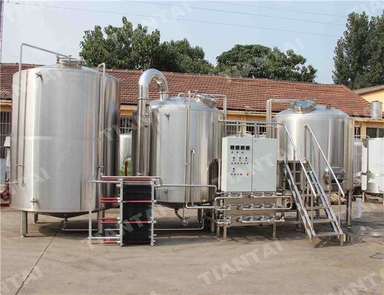 5000L three vessel brewhouse equipment